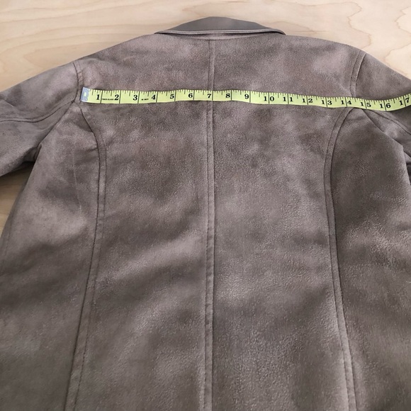 Armani Collection Suede Leather Brown Jacket Outwear Unisex Women Sz M Italy. - Picture 10 of 10